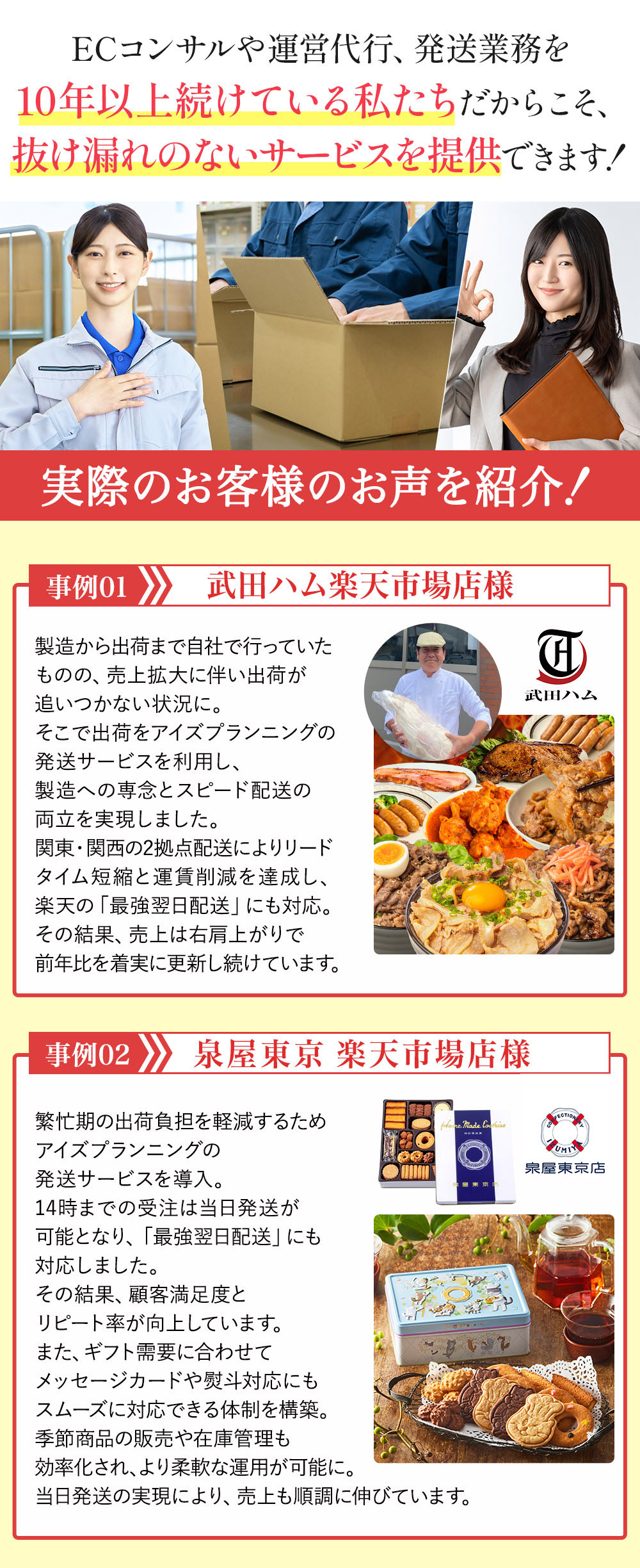 フルフィルメントサービス – ECサイトのことなら・株式会社アイズ